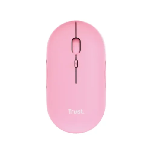 Mouse Trust Puck Wireless Recargable Rosa