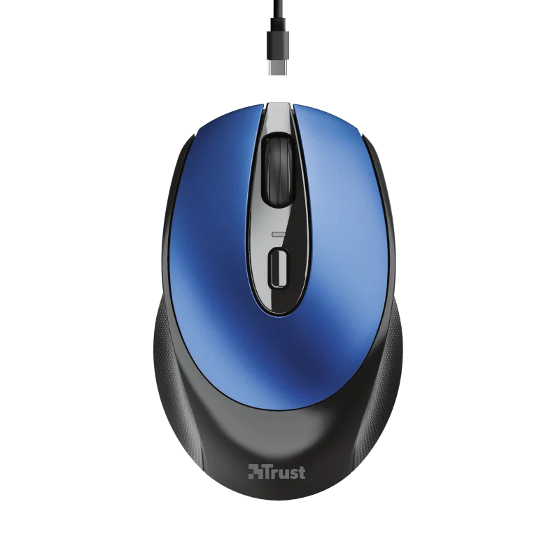 MOUSE TRUST ZAYA WIRELESS RECARGABLE AZUL