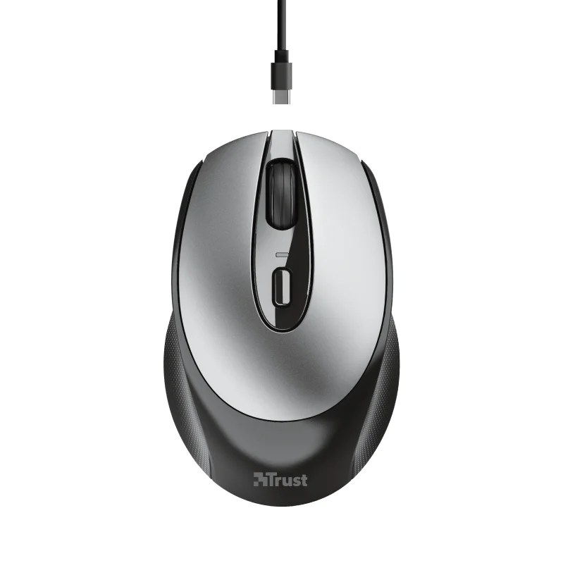 MOUSE TRUST ZAYA WIRELESS RECARGABLE NEGRO
