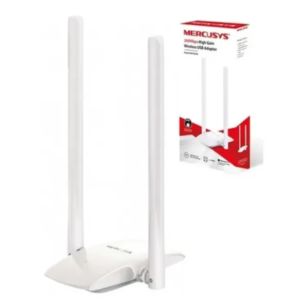 MW300UH Nano P.RedW USB Mercusys 300Mbps 2 Antenas