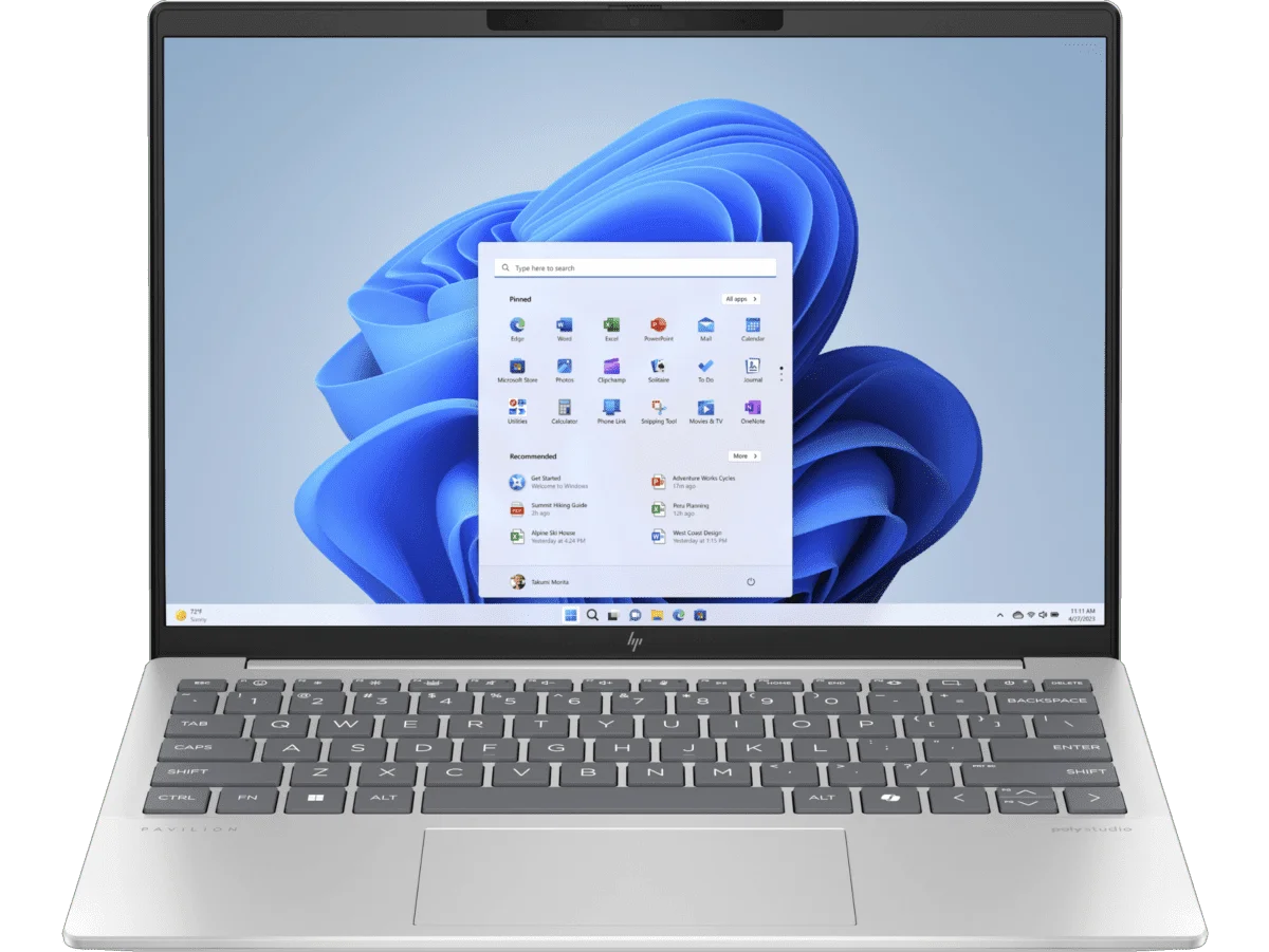 NOTEBOOK HP PAVILION AERO R5-8640 13" 16GB/512 W11H