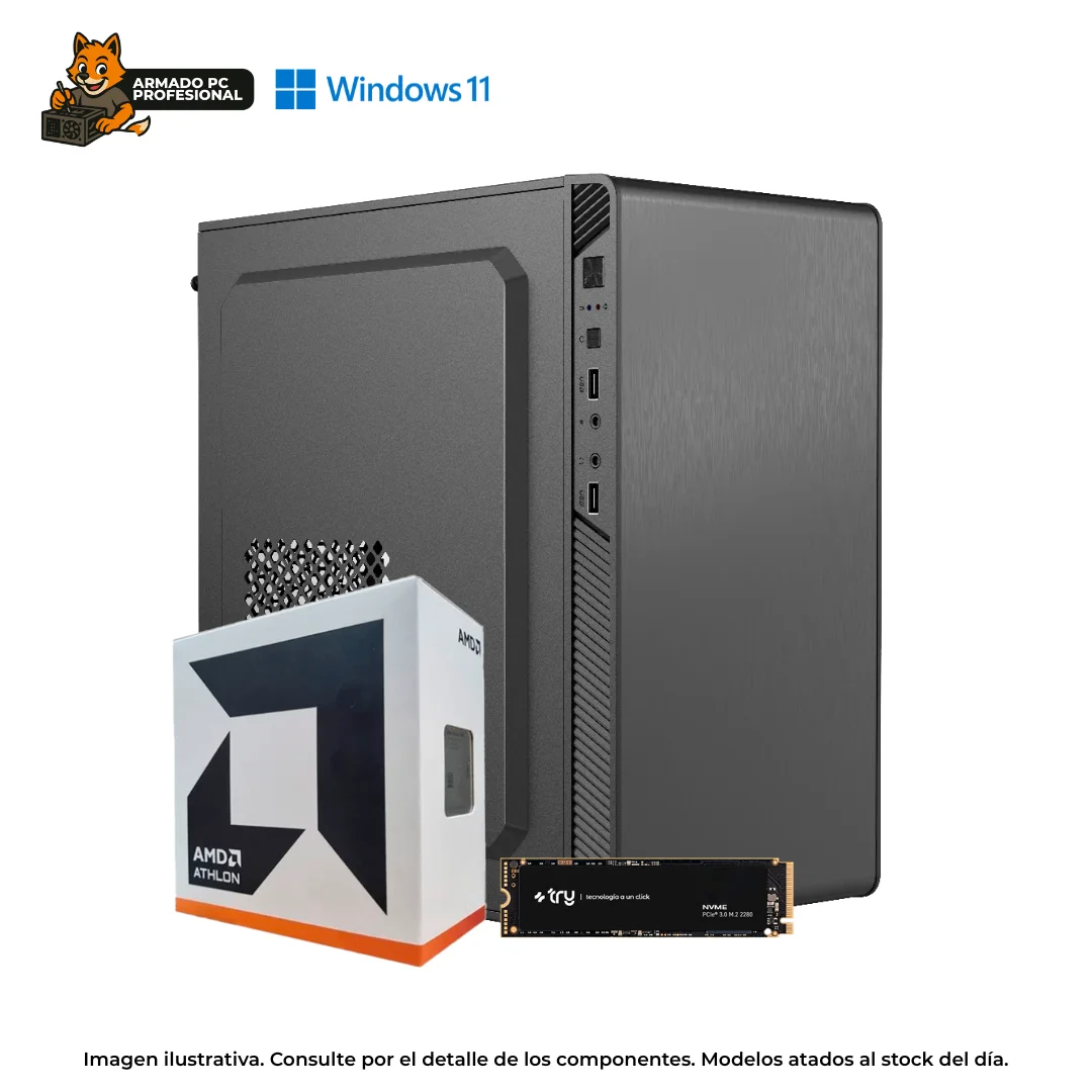 PC ATHLON 3000G  16GB RAM  1TB NVME  WIN11  GAMA MEDIA