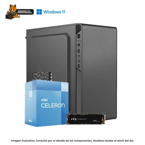 PC Home Office Celeron G6900 | 8GB RAM | 500GB NVMe | WIN11 | Gama Entrada