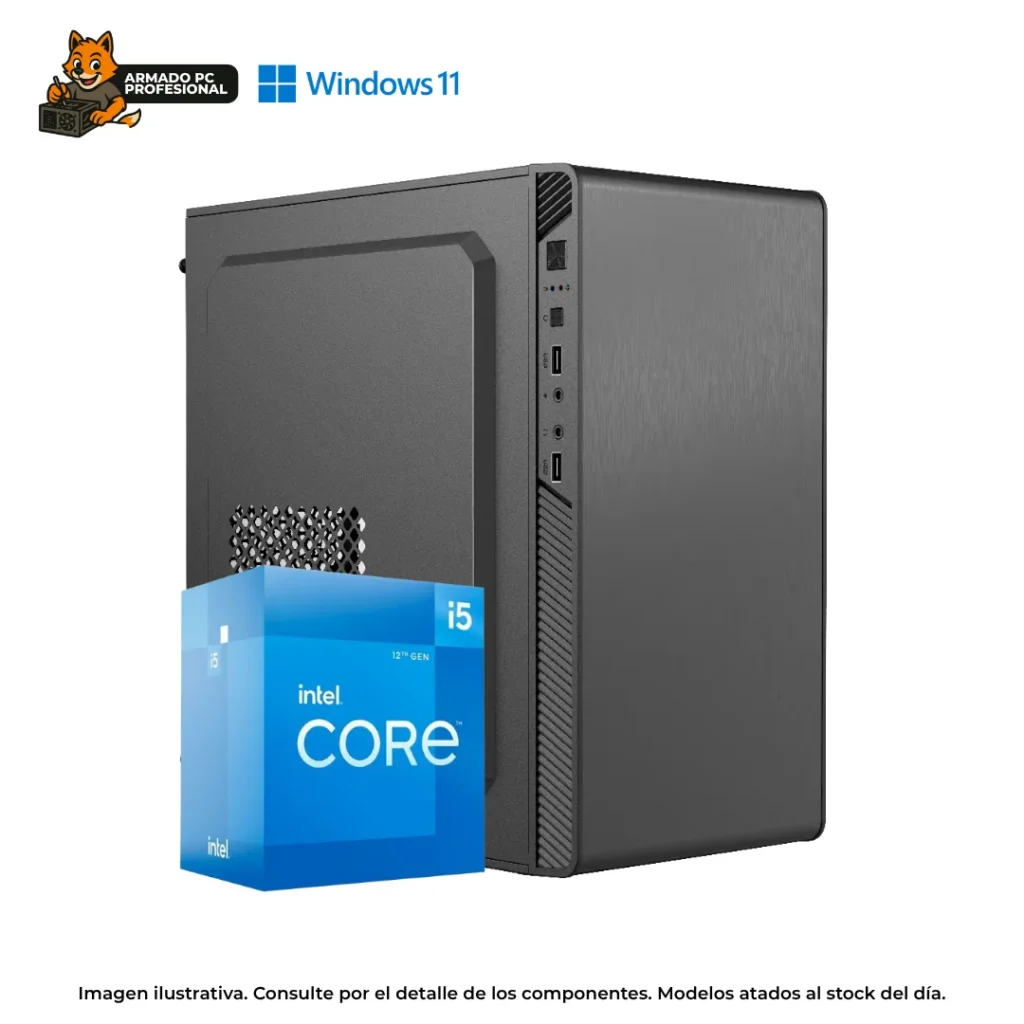 PC Home Office I5 12400 | 16GB RAM | 500GB SSD | WIN11 | Gama Entrada