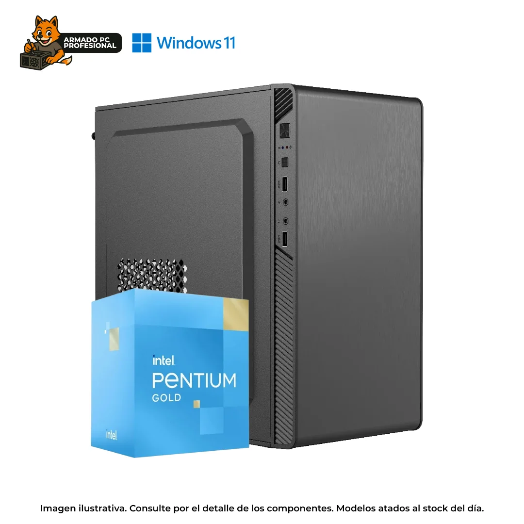 PC HOME OFFICE PENTIUM G7400  16GB RAM  240GB SSD  WIN11  GAMA ENTRADA