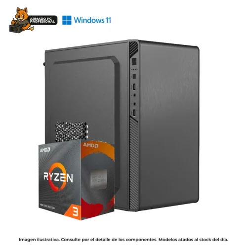 PC RYZEN 3 5300G | 8GB RAM | 500GB SSD | WIN11 | Gama Entrada