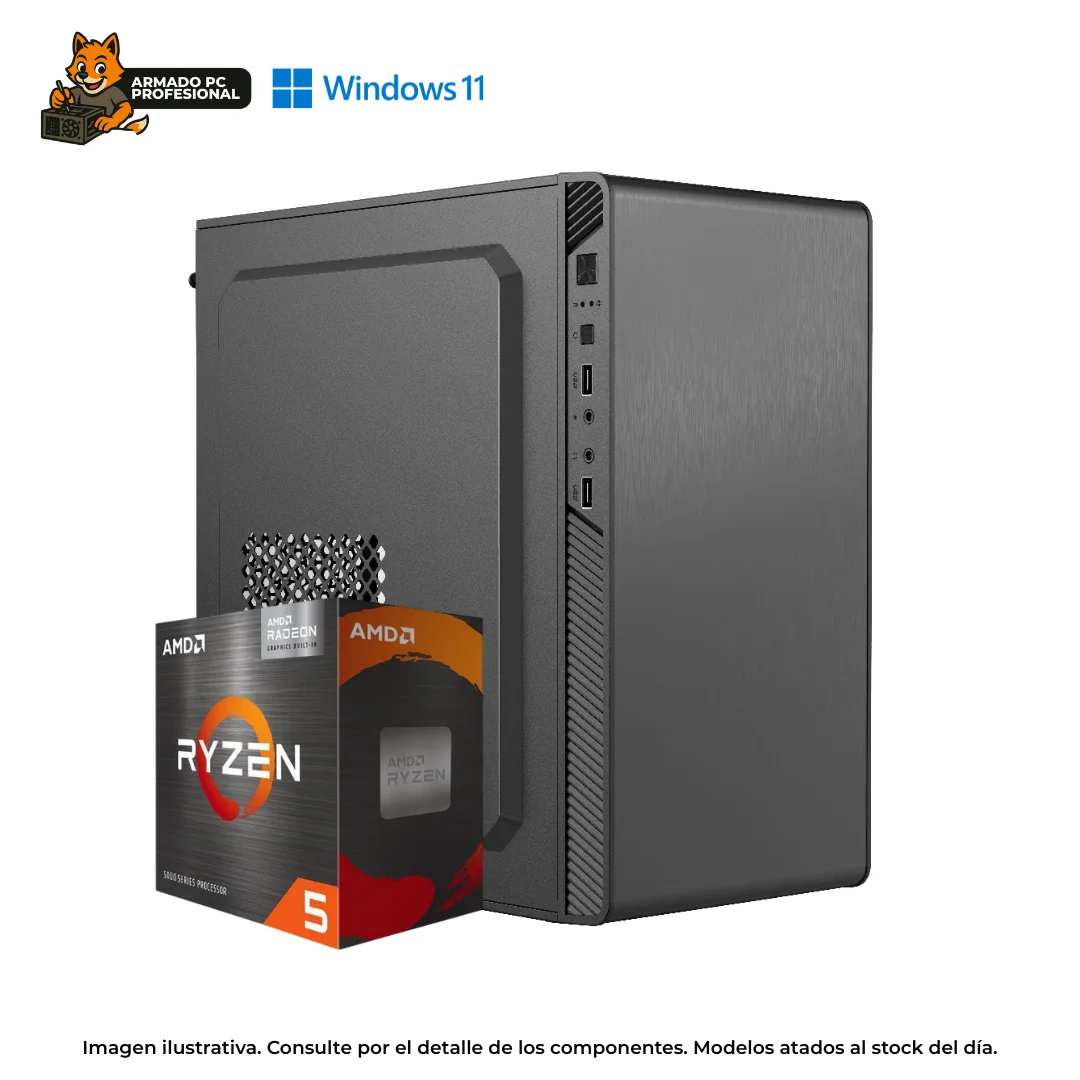 PC RYZEN 5 5600GT  16GB RAM  240GB SSD  WIN11  GAMA ENTRADA