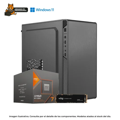 PC RYZEN 7 8700G | 8GB RAM | 500GB NVMe | WIN11 | Gama Media