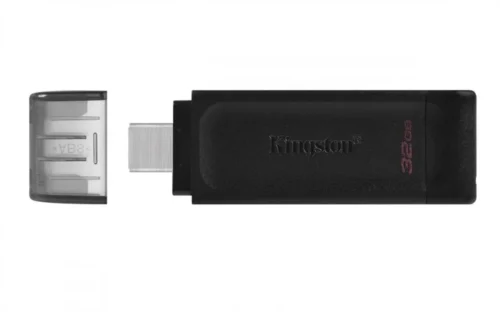 Pendrive Kingston 64GB DT70 USB-C Gen 1 Negro 3.2