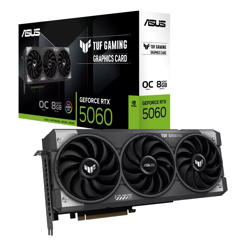 PLACA DE VIDEO ASUS GEFORCE RTX 5060 8GB GDDR7 TUF GAMING OC