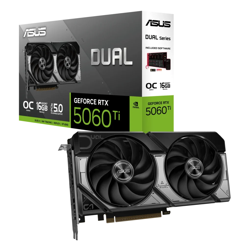 Placa de Video Asus GeForce RTX 5060 Ti 16GB GDDR7 Dual OC