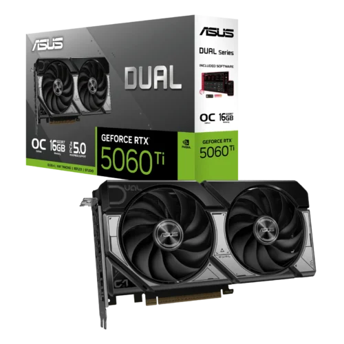 Placa de Video Asus GeForce RTX 5060 Ti 16GB GDDR7 Dual OC