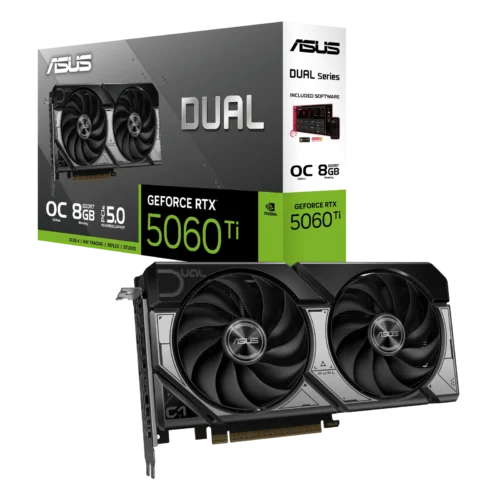 Placa de Video Asus GeForce RTX 5060 Ti 8GB GDDR7 Dual OC