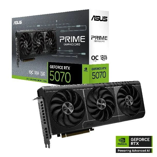 PLACA DE VIDEO ASUS GEFORCE RTX 5070 12GB GDDR7 PRIME OC