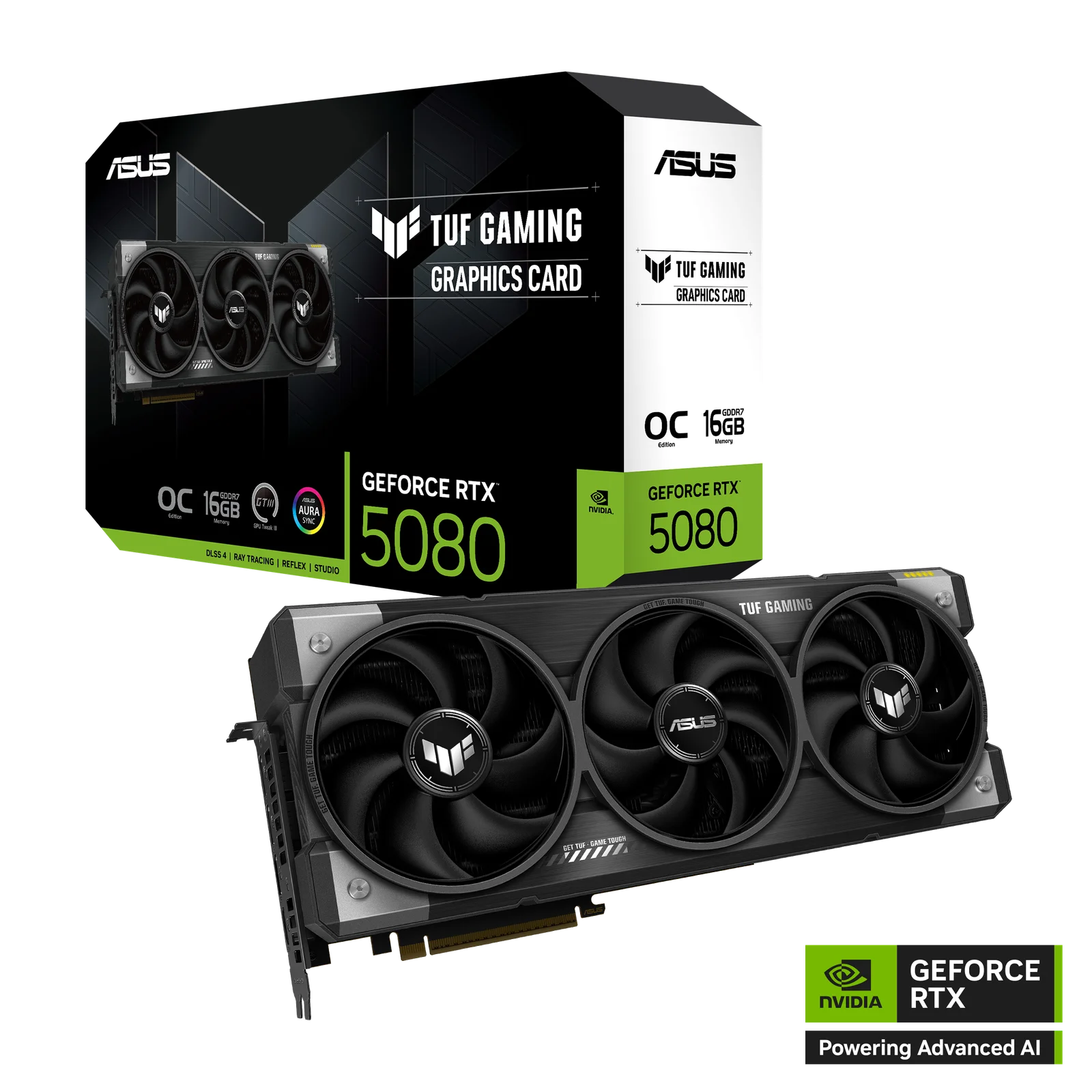 PLACA DE VIDEO ASUS GEFORCE RTX 5080 16GB GDDR7 TUF GAMING OC
