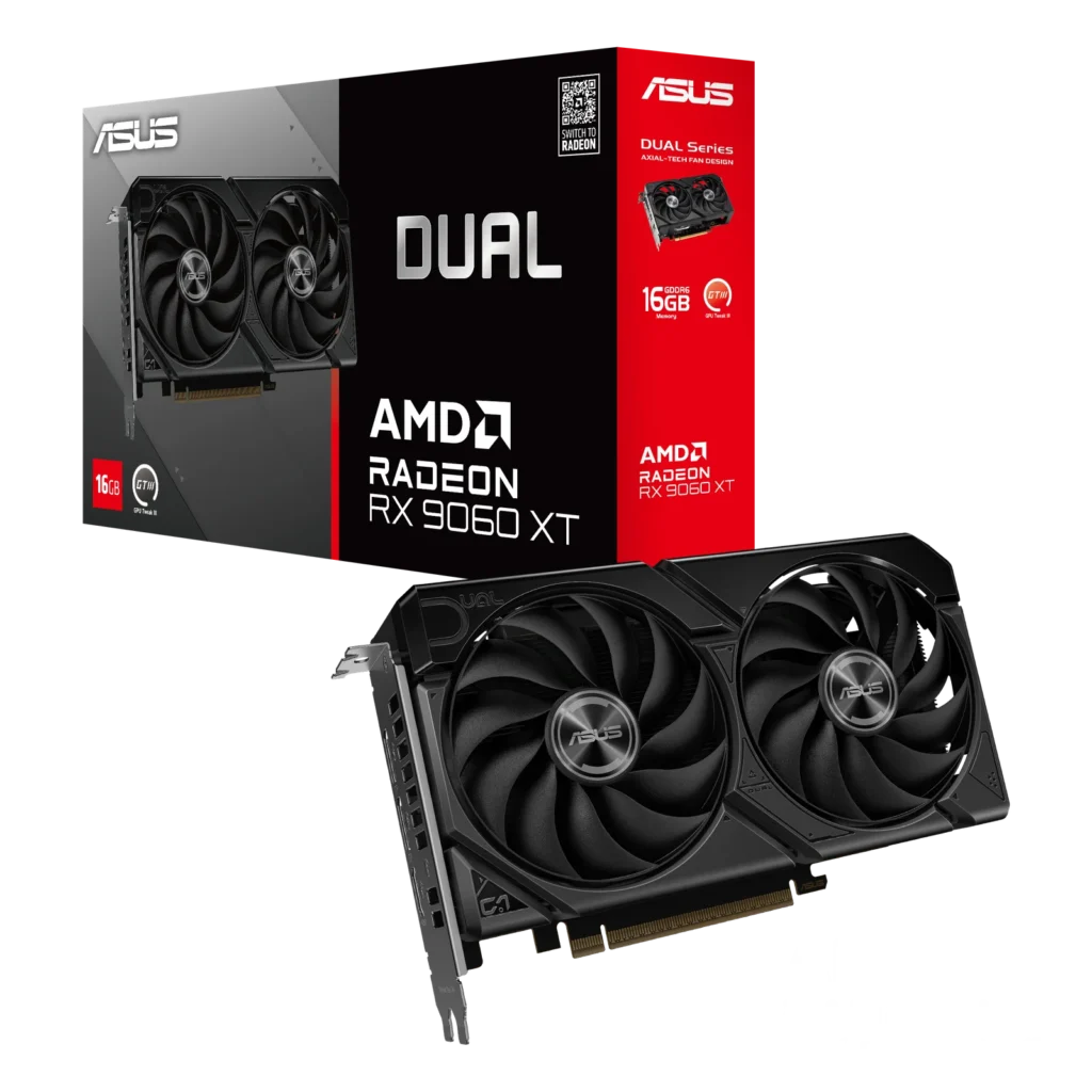 Placa de Video Asus Radeon RX 9060 XT 16GB GDDR6 Dual