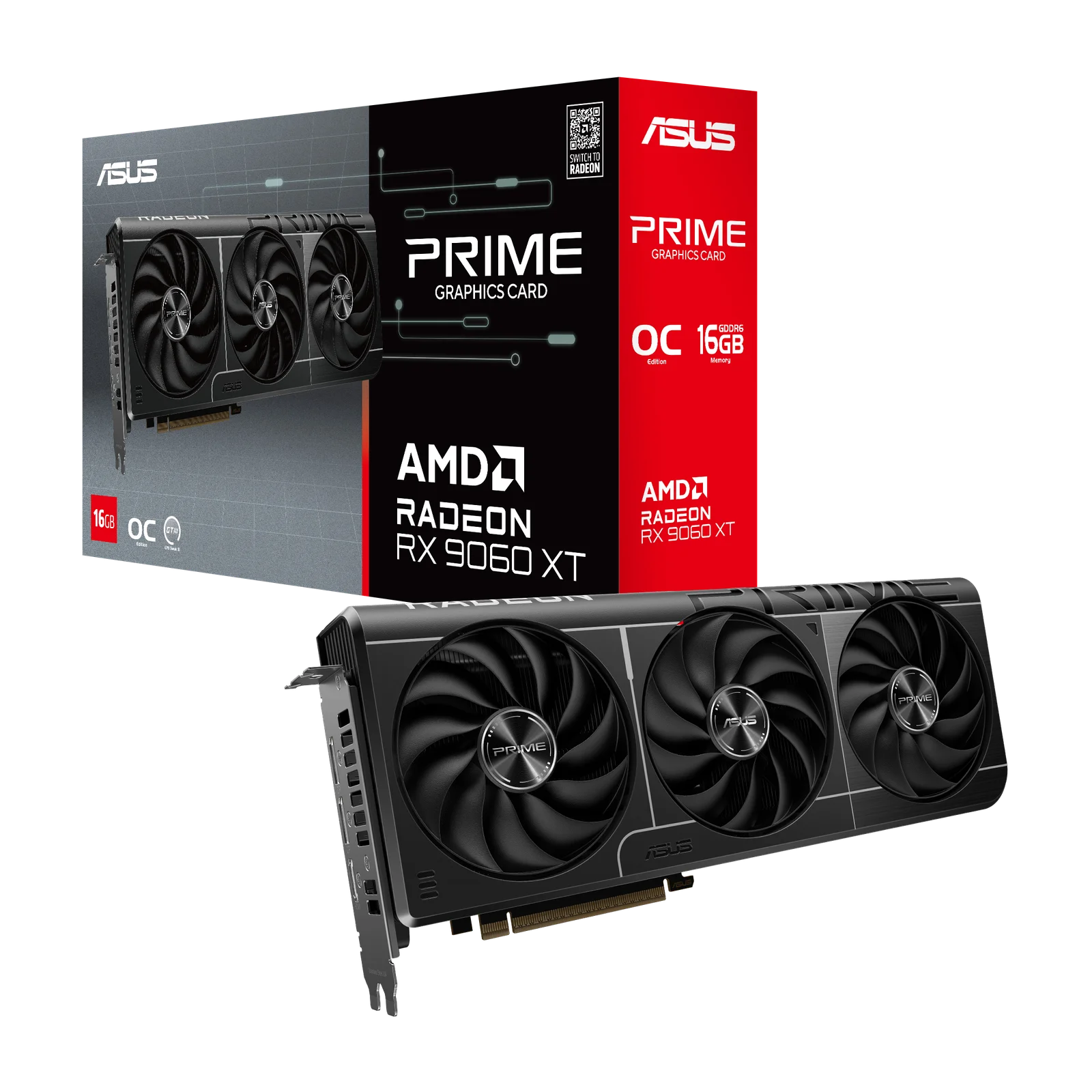 PLACA DE VIDEO ASUS RADEON RX 9060 XT 16GB GDDR6 PRIME OC
