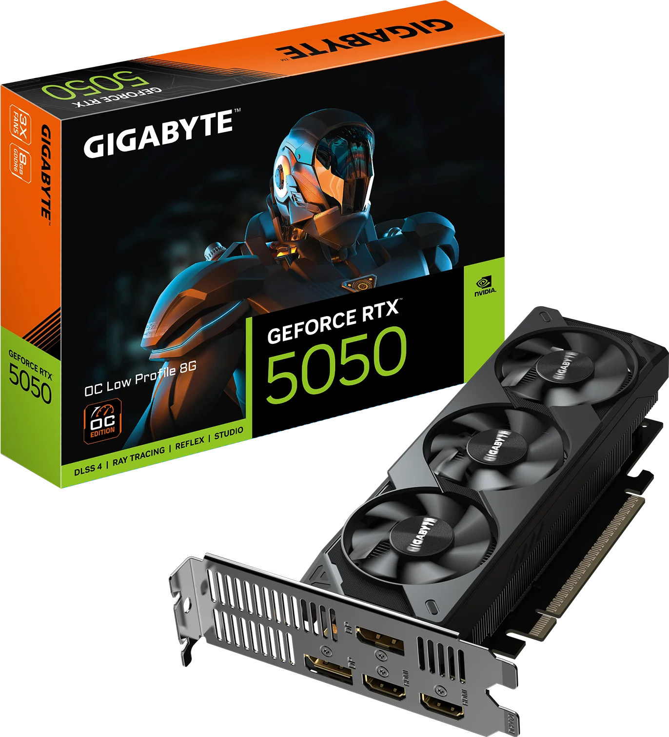 PLACA DE VIDEO GIGABYTE GEFORCE RTX 5050 8GB GDDR6 OC LOW PROFILE