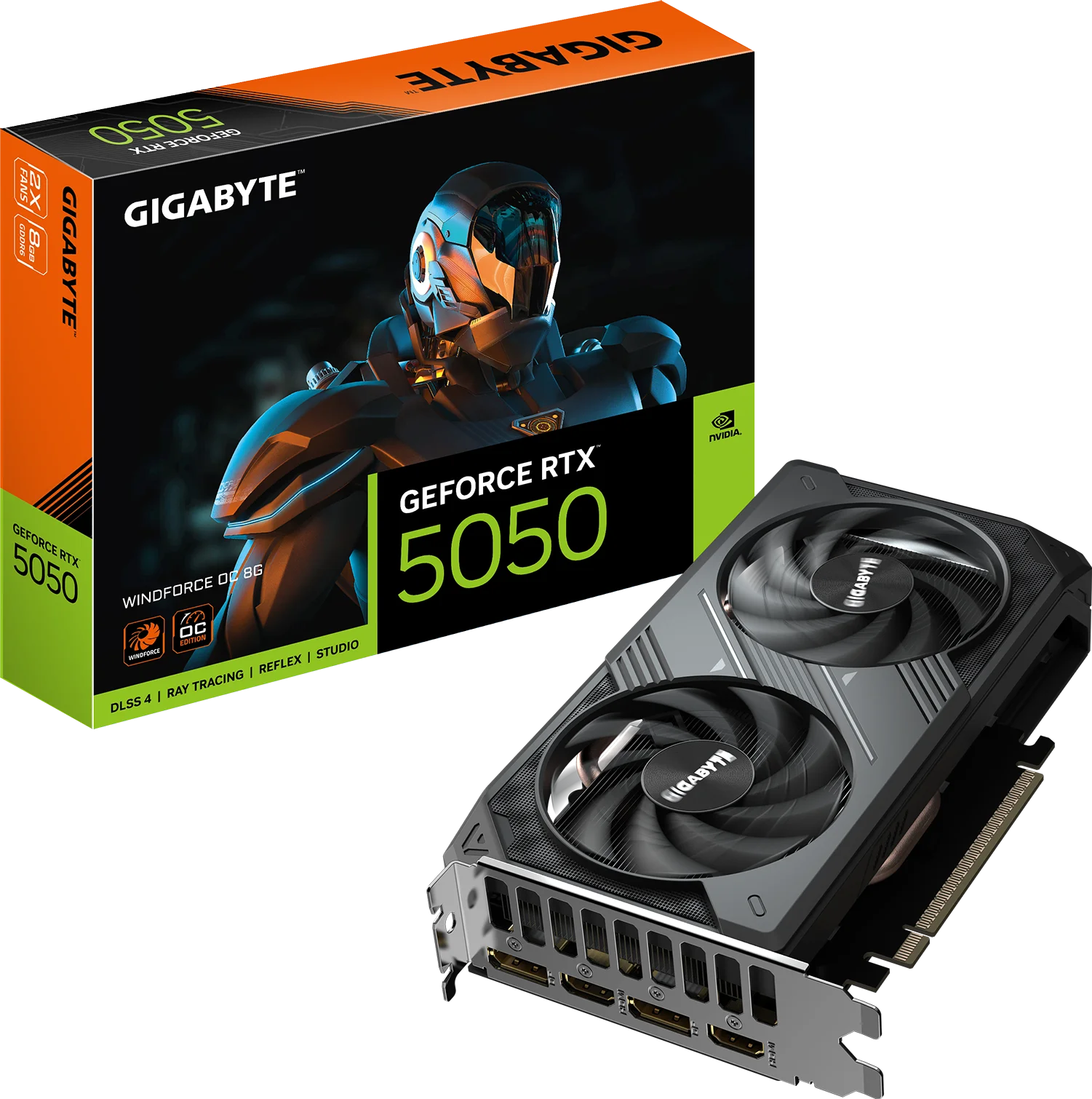 PLACA DE VIDEO GIGABYTE GEFORCE RTX 5050 8GB GDDR6 WINDFORCE OC
