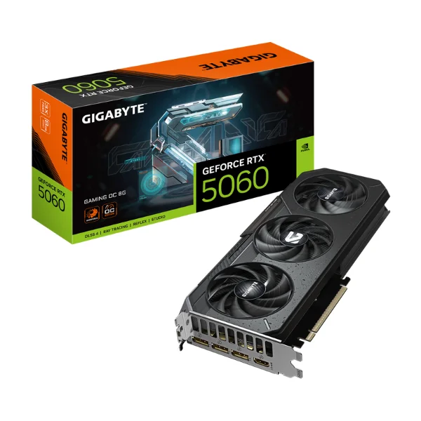 Placa de Video Gigabyte GeForce RTX 5060 8GB GDDR7 Gaming OC
