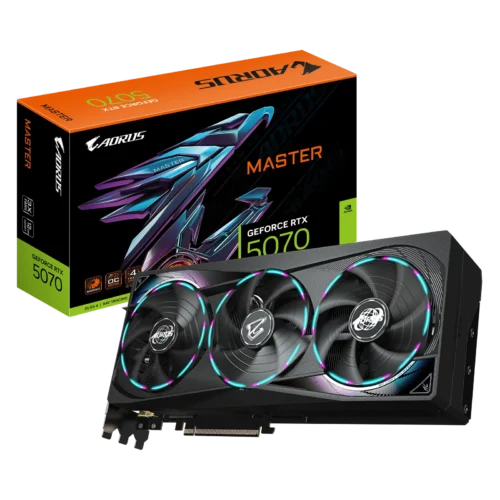 Placa de Video Gigabyte GeForce RTX 5070 12GB GDDR7 Aorus Master
