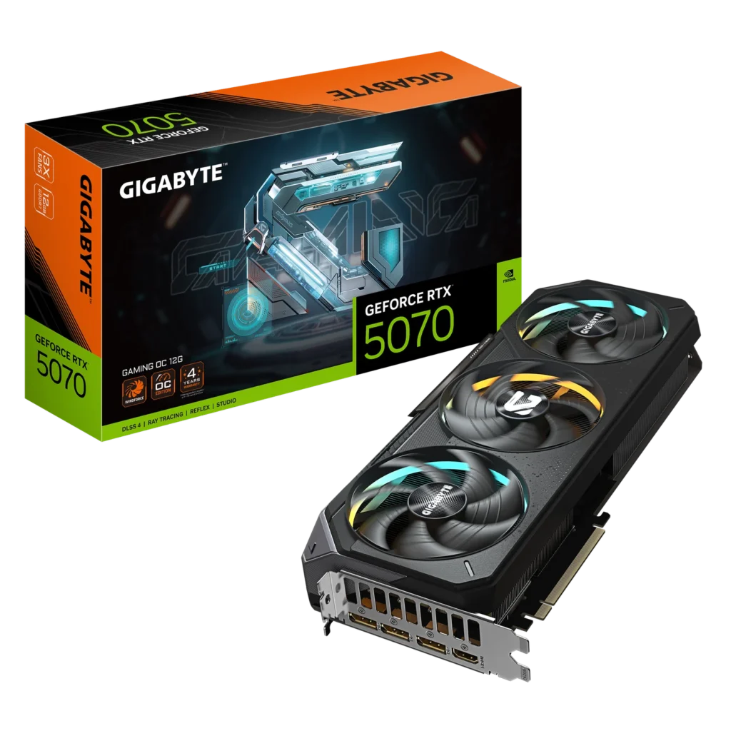 Placa de Video Gigabyte GeForce RTX 5070 12GB GDDR7 Gaming OC
