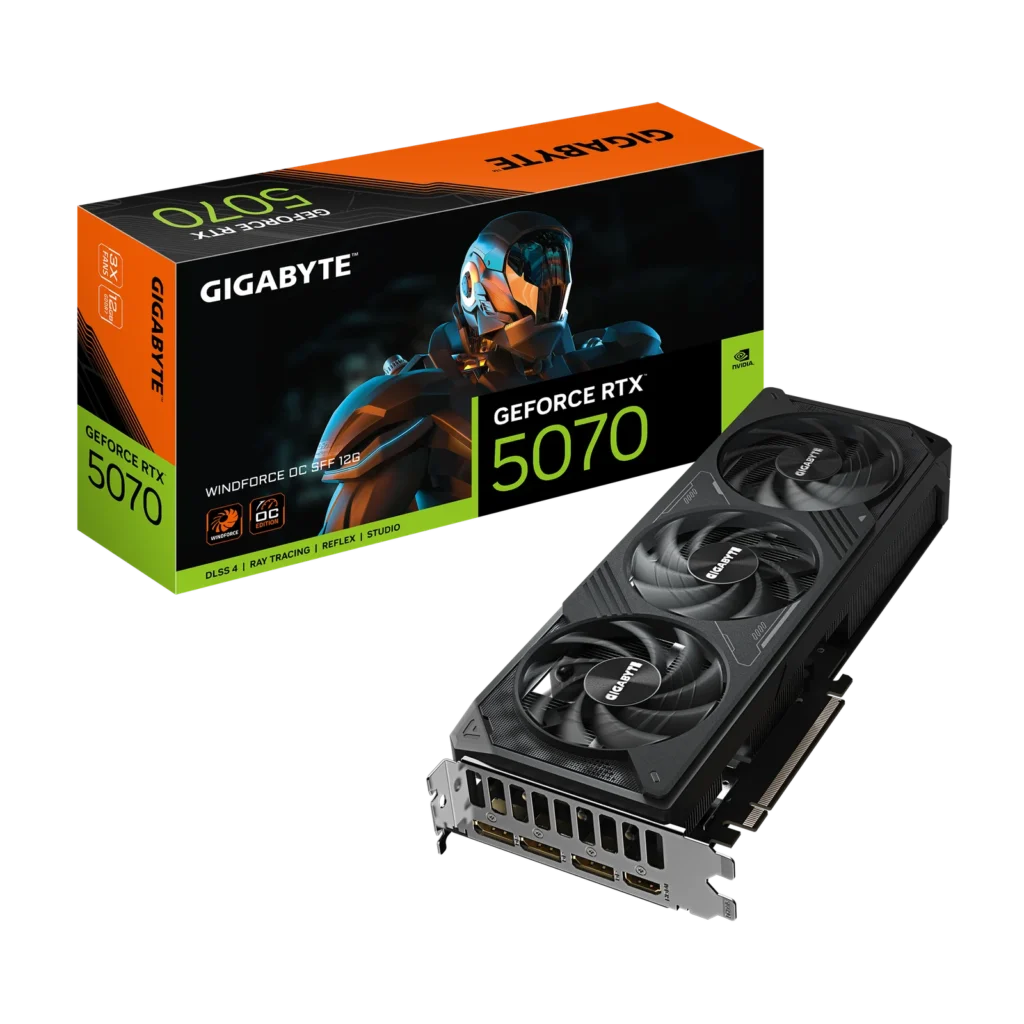 Placa de Video Gigabyte GeForce RTX 5070 12GB GDDR7 Windforce OC SFF