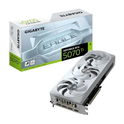 Placa de Video Gigabyte GeForce RTX 5070 16GB GDDR7 Eagle OC ICE SFF