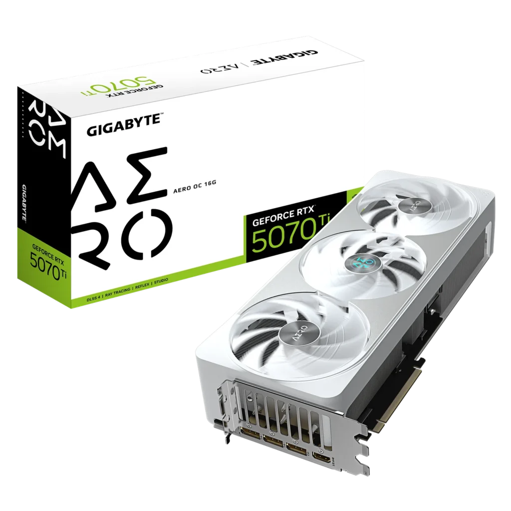 Placa de Video Gigabyte GeForce RTX 5070 Ti 16GB GDDR7 Aero OC