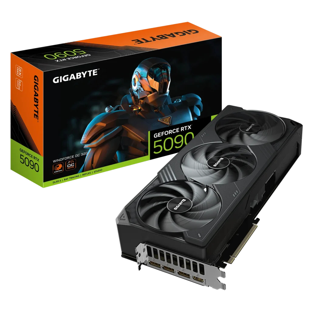 Placa de Video Gigabyte GeForce RTX 5090 32GB GDDR7 Windforce OC