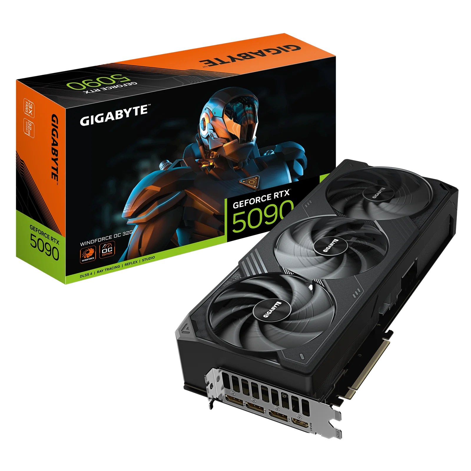 PLACA DE VIDEO GIGABYTE GEFORCE RTX 5090 32GB GDDR7 WINDFORCE OC