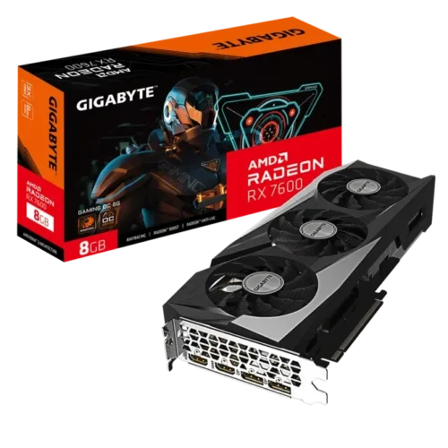 Placa de Video Gigabyte Radeon RX 7600 8GB GDDR6 Gaming OC