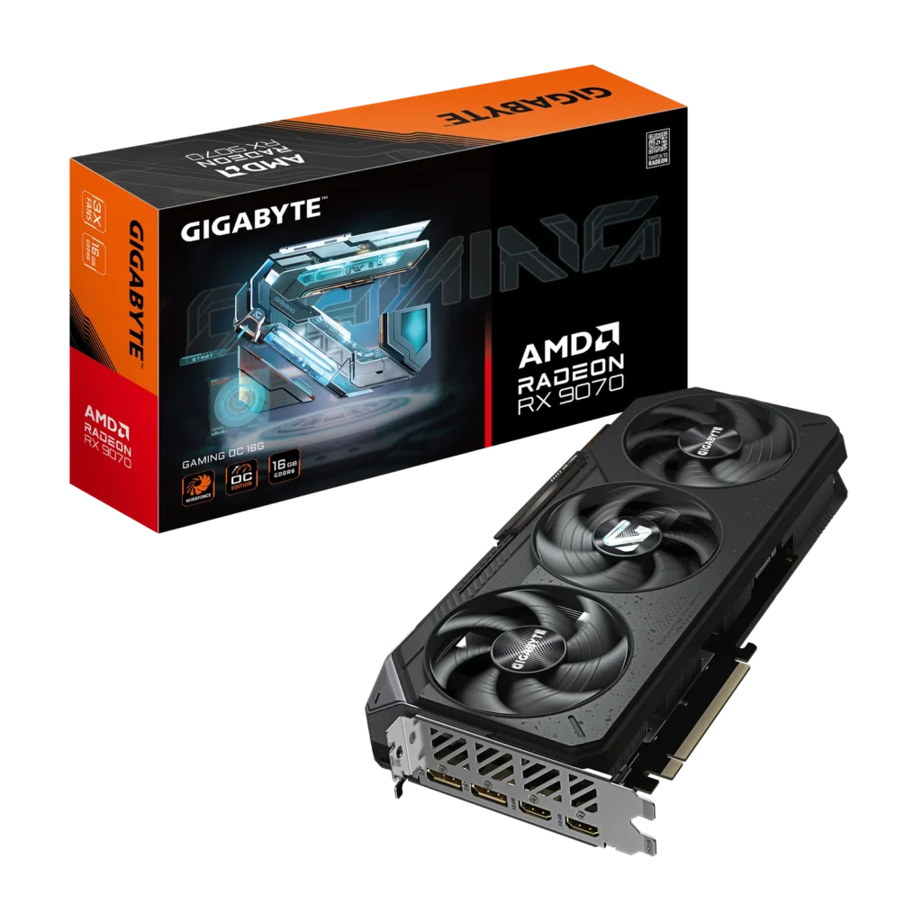 Placa de Video Gigabyte Radeon RX 9070 16GB GDDR6 Gaming OC