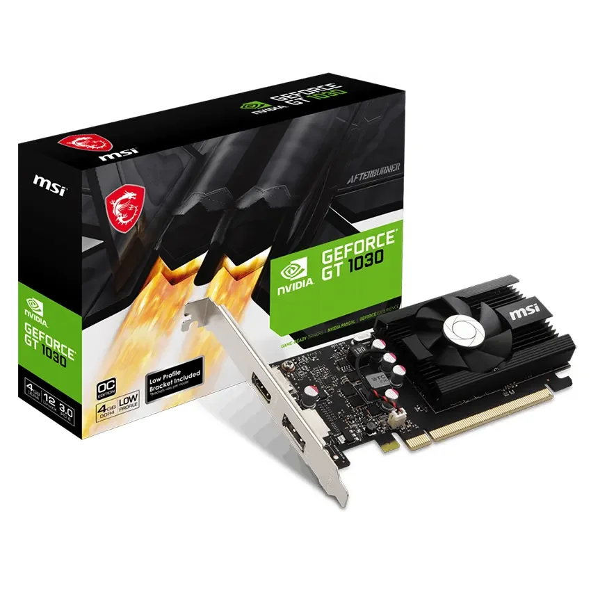 Placa de Video MSI GeForce GT 1030 4GB LP DDR4