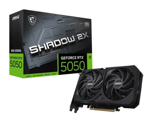 Placa de Video MSI GeForce RTX 5050 8GB GDDR6 Shadow 2X OC