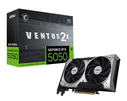 Placa de Video MSI GeForce RTX 5050 8GB GDDR6 Ventus 2X OC