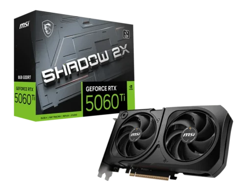 Placa de Video MSI GeForce RTX 5060 Ti 8GB GDDR7 Shadow 2X Plus