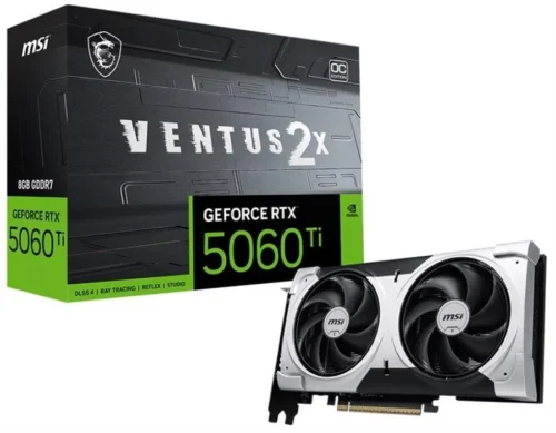 Placa de Video MSI GeForce RTX 5060 Ti 8GB GDDR7 Ventus 2X OC Plus