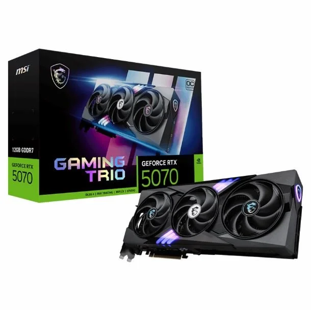 PLACA DE VIDEO MSI GEFORCE RTX 5070 12GB GDDR7 GAMING TRIO OC