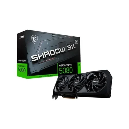 Placa de Video MSI GeForce RTX 5080 16GB GDDR7 Shadow 3X OC