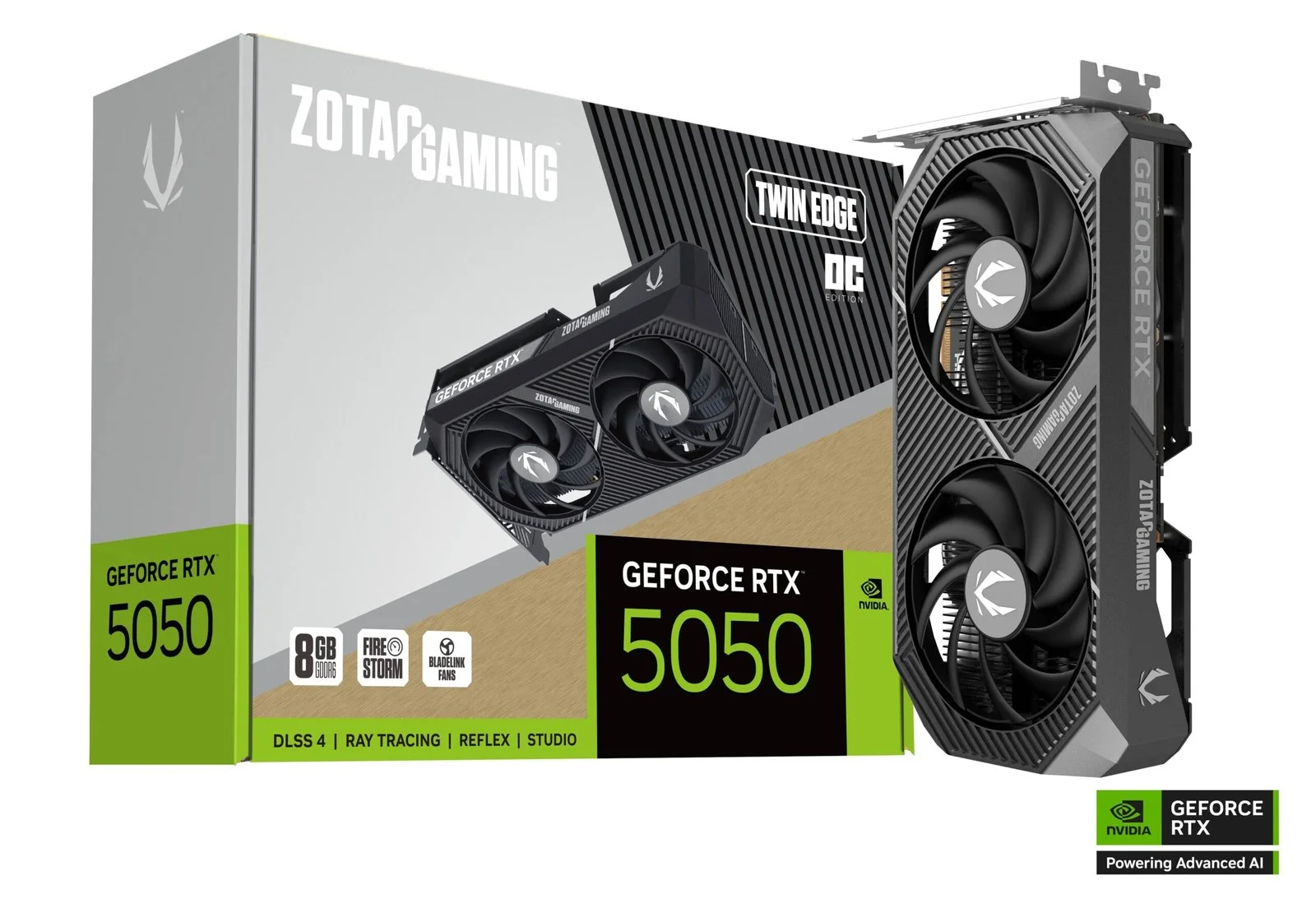 PLACA DE VIDEO ZOTAC GEFORCE RTX 5050 8GB GDDR7 TWIN EDGE OC