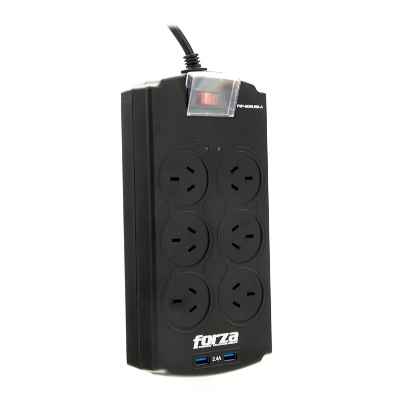 PROTECTOR DE SOBRETENSIÓN FORZA FSP-602USB-A