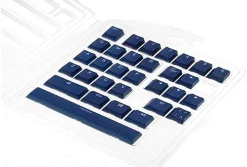 Set 31 Teclas Ducky Rubber Seamless Double Shot Navy Blue Color