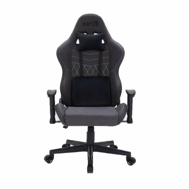 SILLA GAMER RAPTOR THRONE R1 TELA NEGRA