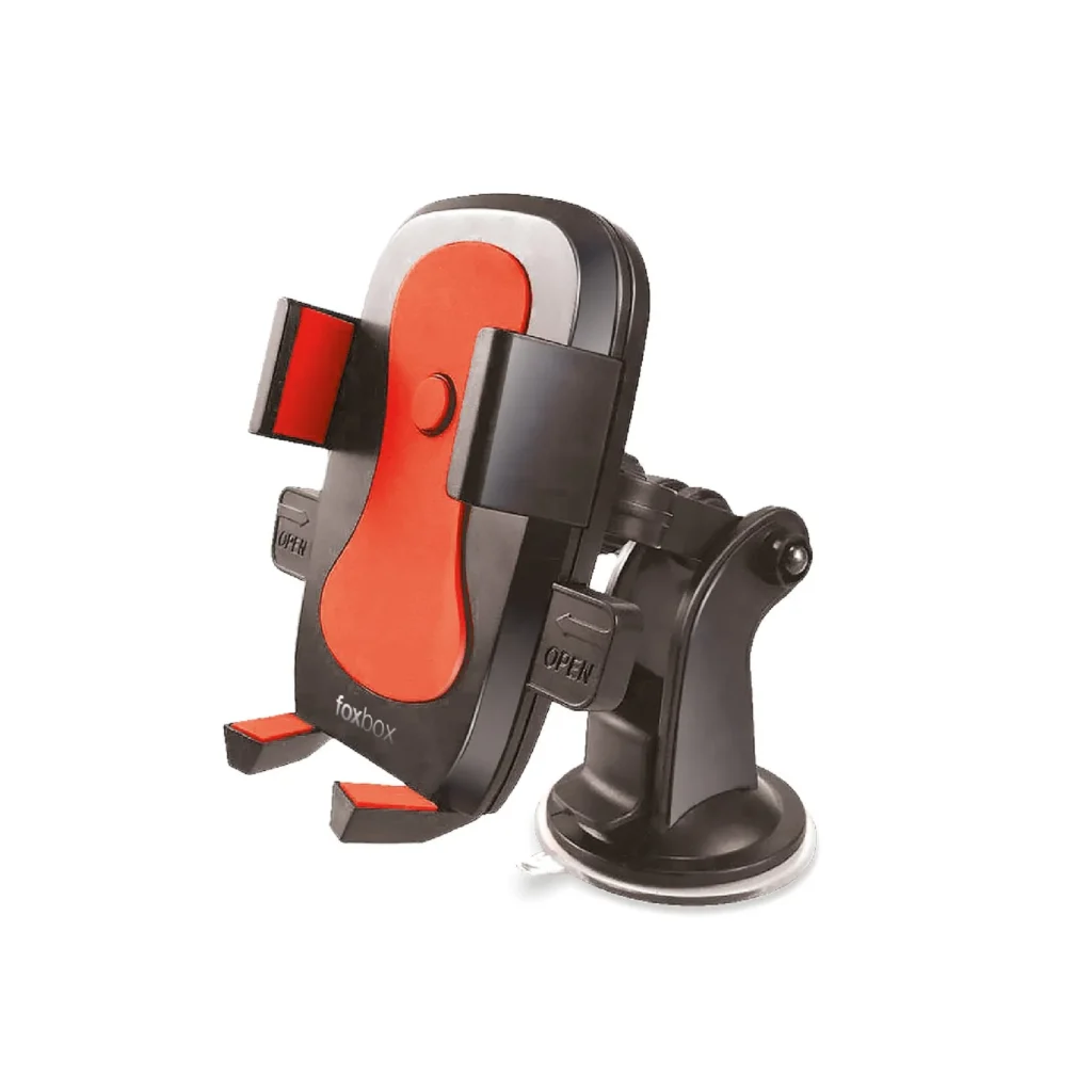 Soporte Celular Auto Foxbox Bracket Con Sopapa Rojo