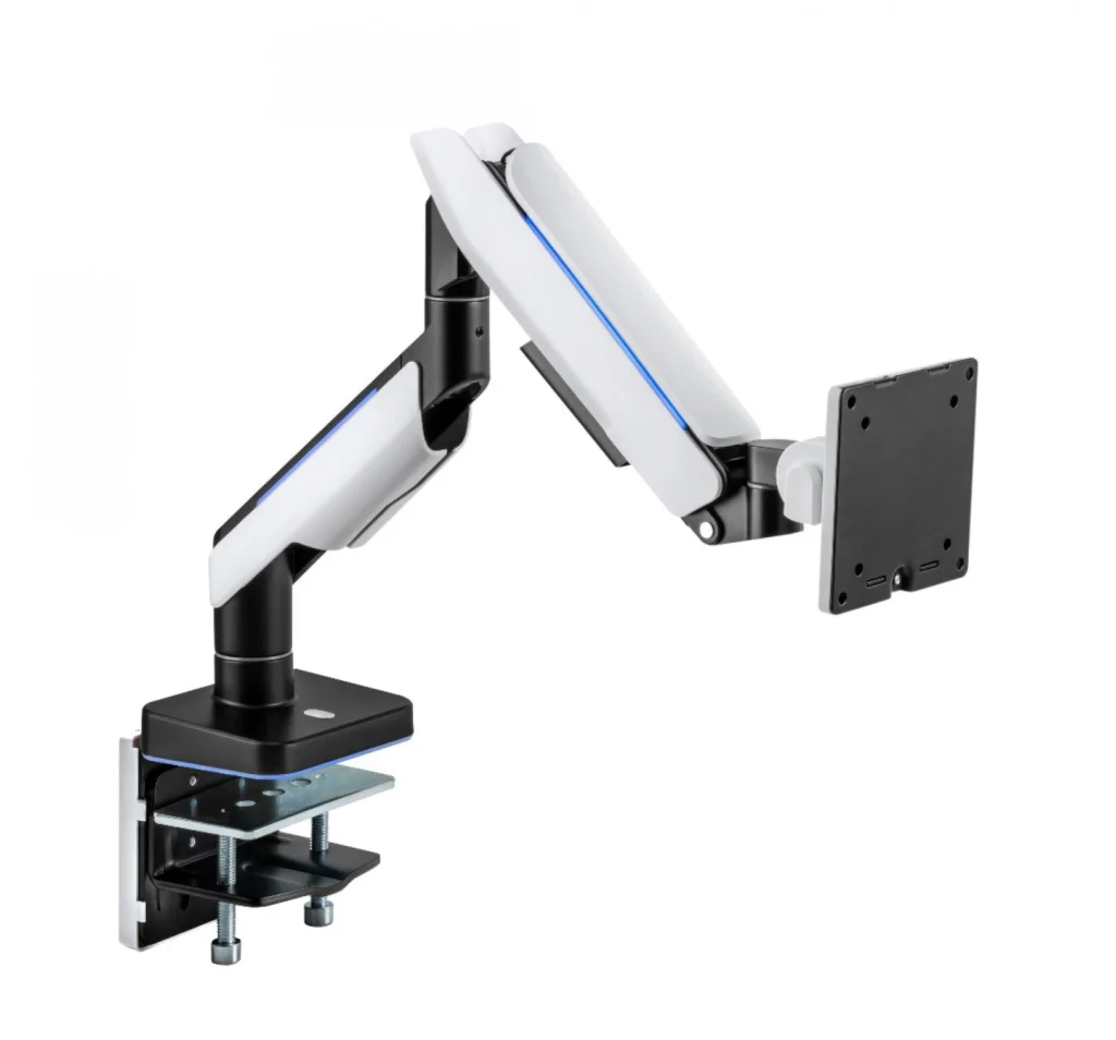 Soporte de Escritorio Intelaid RGB Alta Resistencia 17 a 49 Pulgadas 20Kg IT-DBGR