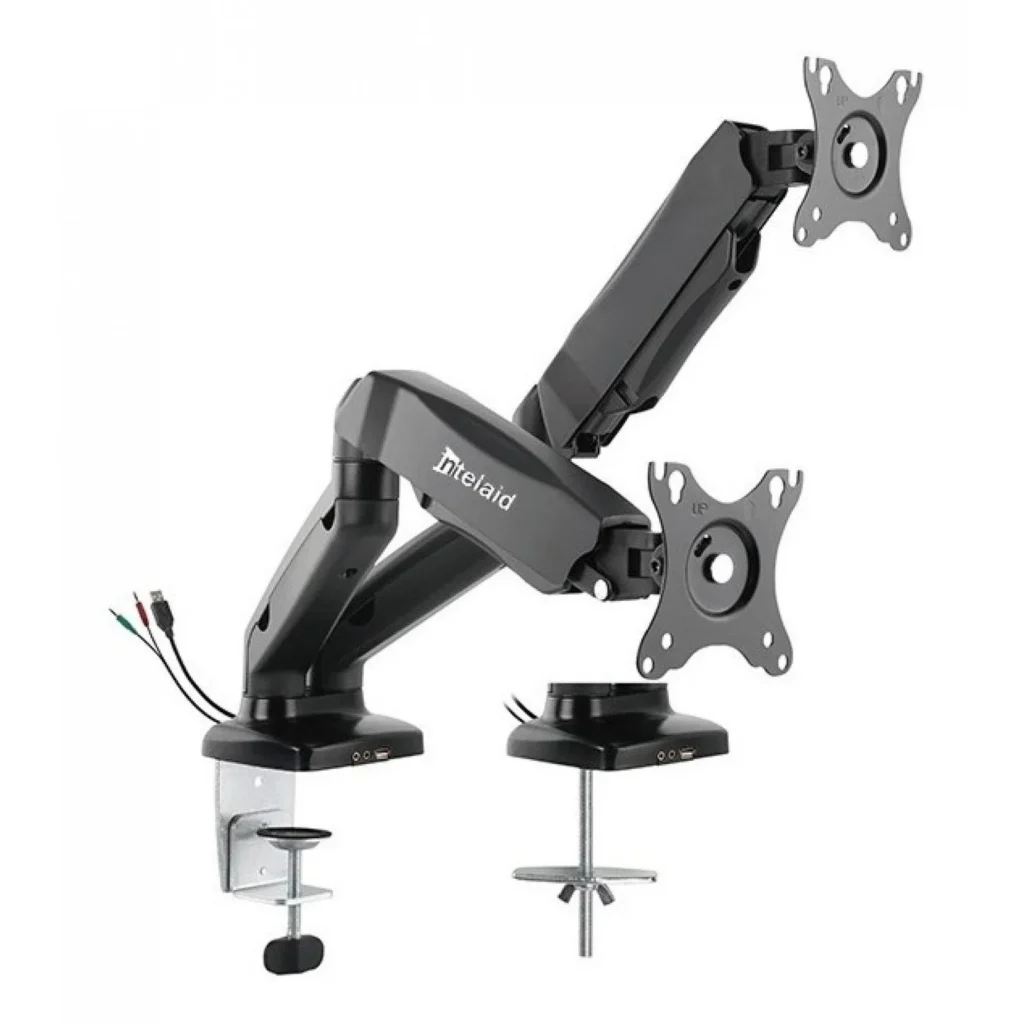 Soporte Intelaid Doble Monitor 13 a 27 Pulgadas IT-DGB2U