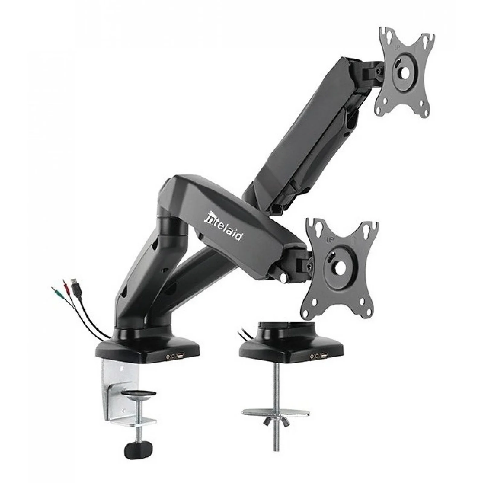 SOPORTE INTELAID DOBLE MONITOR 13 A 27 PULGADAS IT-DGB2U