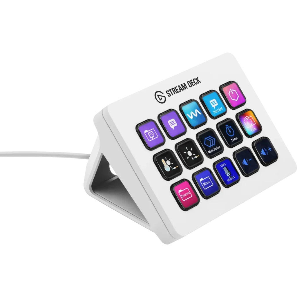 Stream Deck MK.2 Elgato 15 botones LCD customizables Blanco