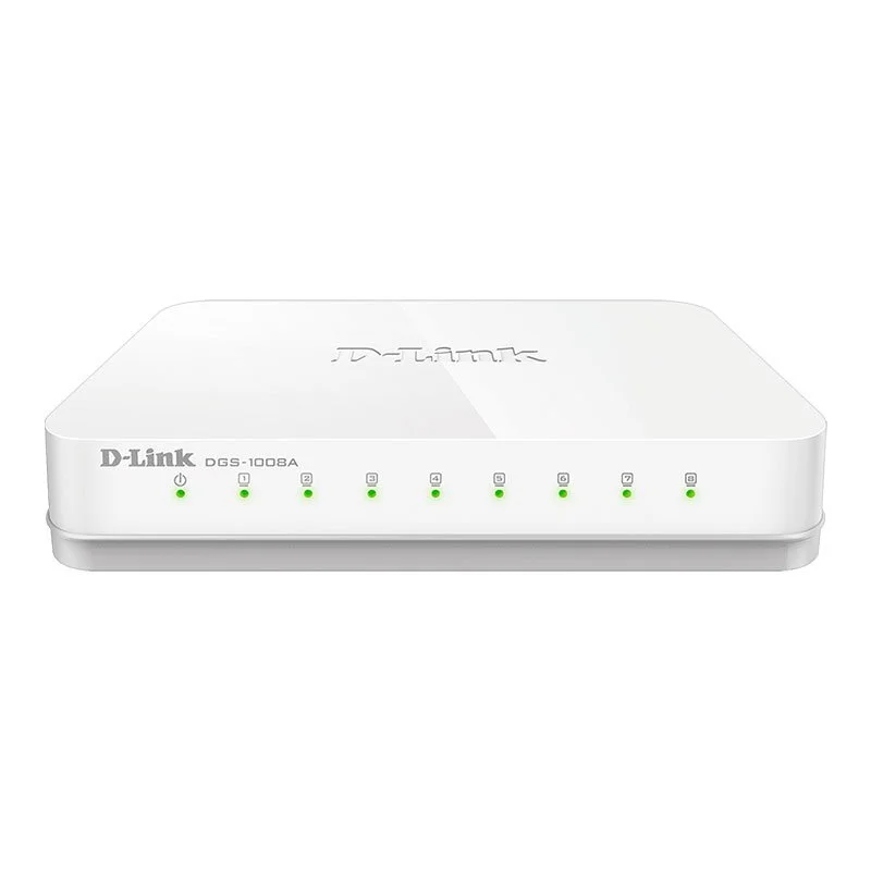 SWITCH D-LINK 8-PORT 10/1000MBPS UNMANAGED DGS-1008A
